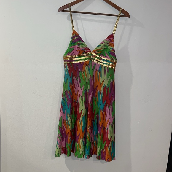 DOLCE & GABANA Hand Print Slip Dress - Picture 2 of 9